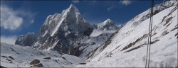 Trekking del tre passi del Khumbu, panorama da Lunag