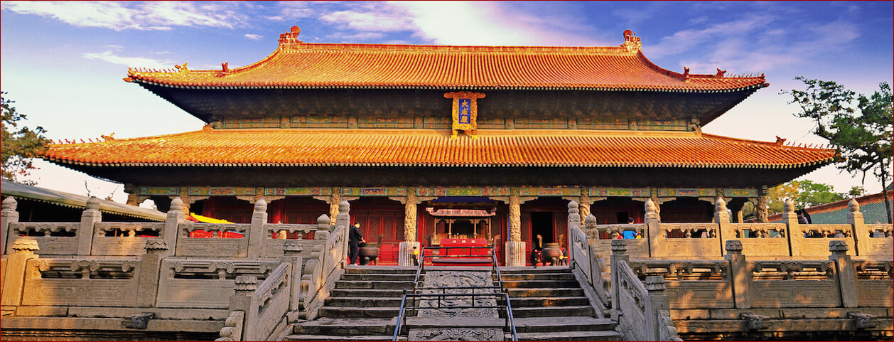 Il tempio di Confucio a Qufu, Shandong, Cina