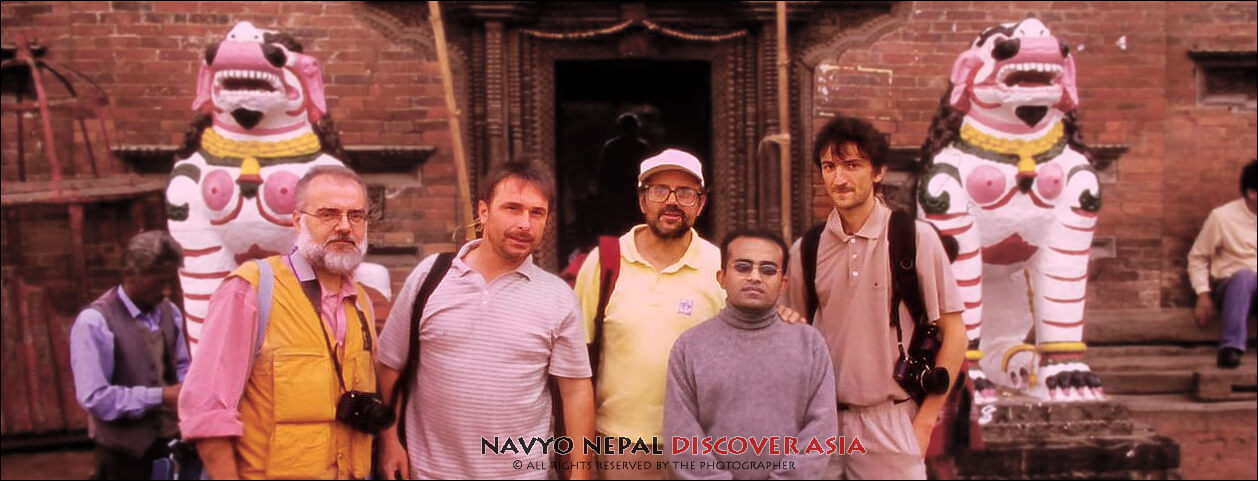 Un quartetto particolare, Roberto Mantovani, Navyo Eller, Giancarlo Corbellini e Matteo Serafin in Kathmandu