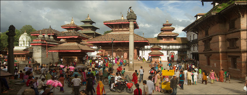 Nepal, Kathmandu, la piazza Durbar