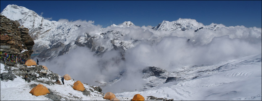 Nepal, scalata al Mera Peak, il campo alto.