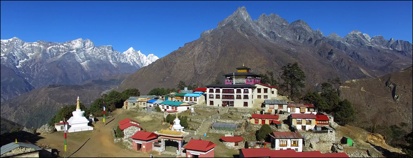 Nepal, trekking del Everest, ilmonastero di Tengboche